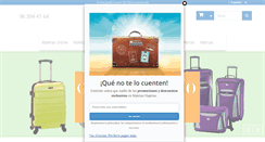Desktop Screenshot of maletasviajeras.com