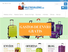 Tablet Screenshot of maletasviajeras.com